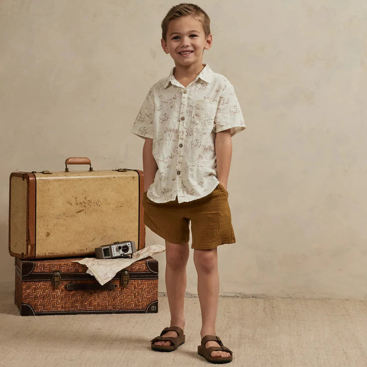 Rylee + Cru Kids Unisex BERMUDA SHORT - CAMEL