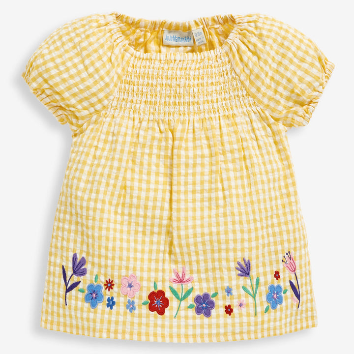 Jojo Maman Bebe Kids Girl's Floral Applique Smock Top