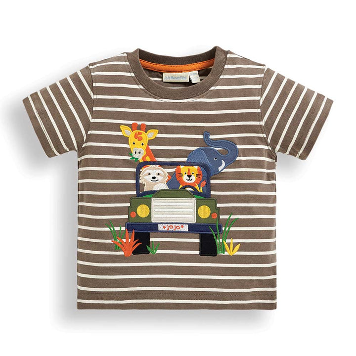 Jojo Maman Bebe Kids Jeep Applique T-Shirt