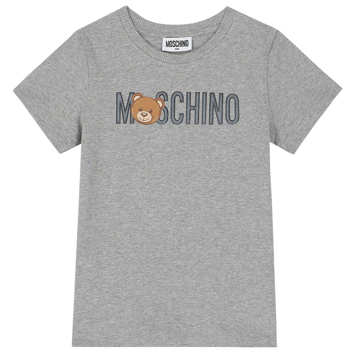 Moschino Kids Teddy Logo T-Shirt - Grey