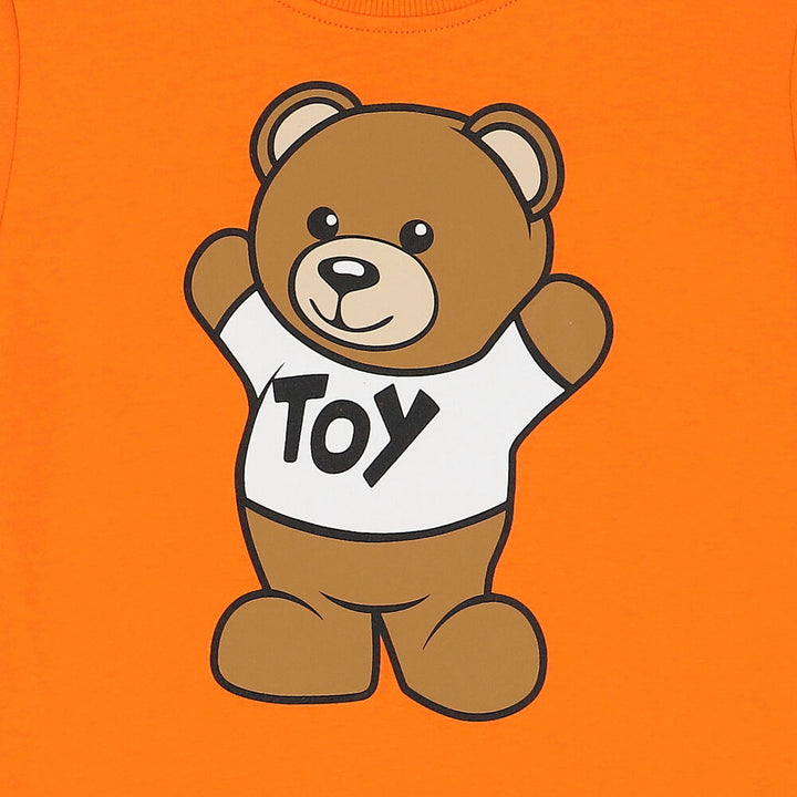 Moschino Kids Teddy Bear Logo T-Shirt - Orange