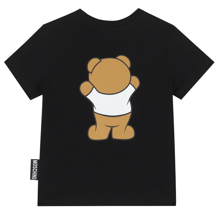 Moschino Kids Teddy Bear Logo T-Shirt - Black