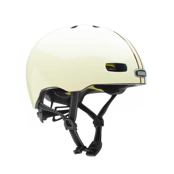 Nutcase Leather Bound Stripe Goss Helmet w/MIPS
