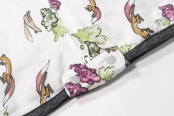 Nest Designs Kids/Baby 0.25 TOG Bamboo Silk Short Sleeve Sleep Bag - The Fox & The Grapes