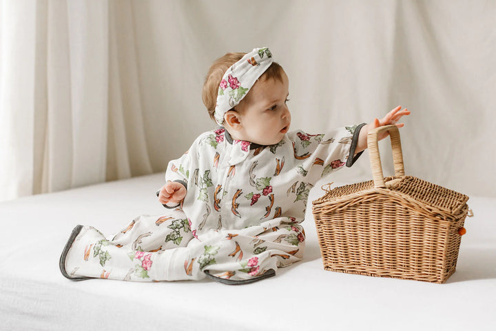 Nest Designs Baby 0.25 TOG Bamboo Silk Short Sleeve Sleep Bag - The Fox & The Grapes