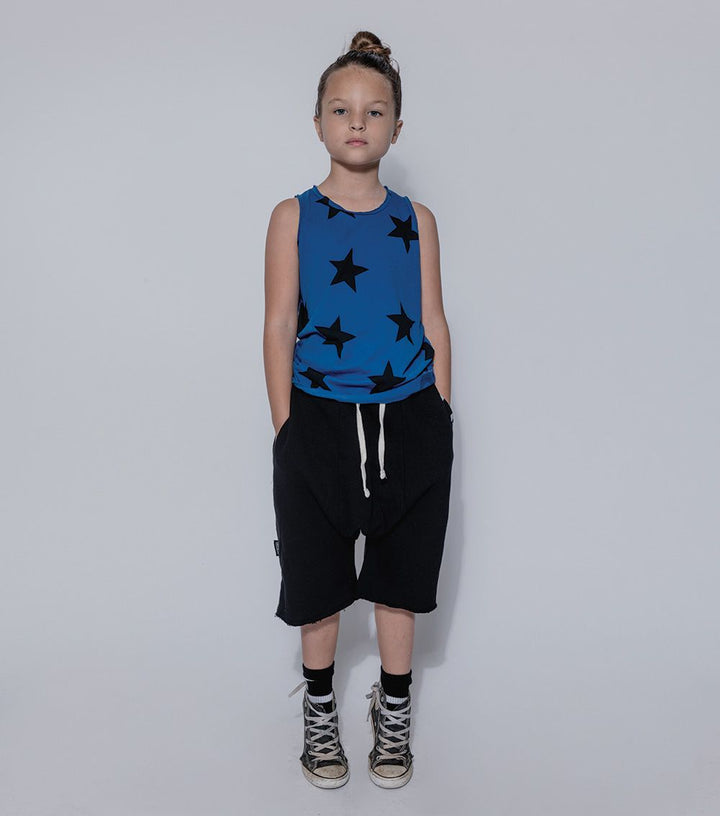 Nununu Kids HAREM Sweatshorts in Dyed Black