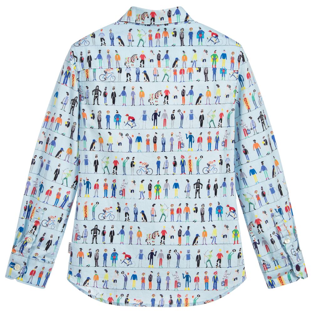 Paul Smith Junior Kids Boys Blue 'Renzo' Shirt