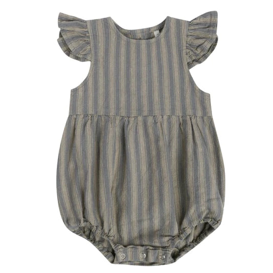 Rylee + Cru Baby Girl AMELIA ROMPER - RETRO STRIPE