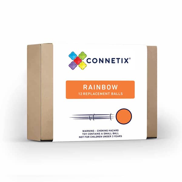 CONNETIX Rainbow Tiles - 12 Pieces Replacement Ball Pack