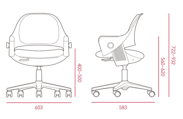 >iloom Ringo Chair (Artificial Leather) Fixed+Footrest [multi-color]