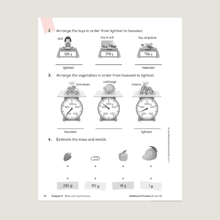 >Singapore Math Primary Mathematics Additional Practice 3B