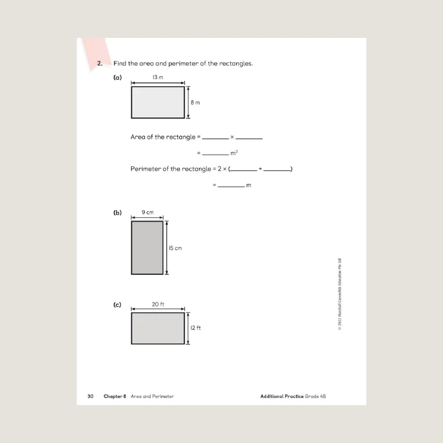 >Singapore Math Primary Mathematics Additional Practice 4B