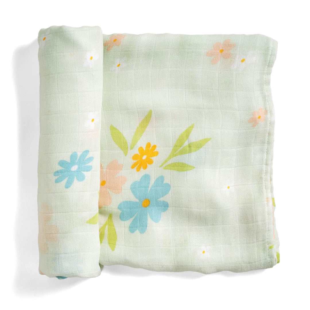 Rookie Humans Bamboo Baby Swaddle - Enchanted Meadow 47x47 in