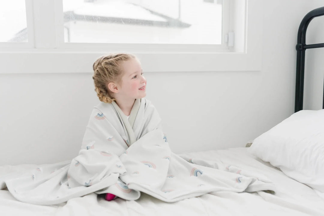 >Woolino Merino Wool 4 Season Toddler Blanket 52.5" x 40" [multi-color]