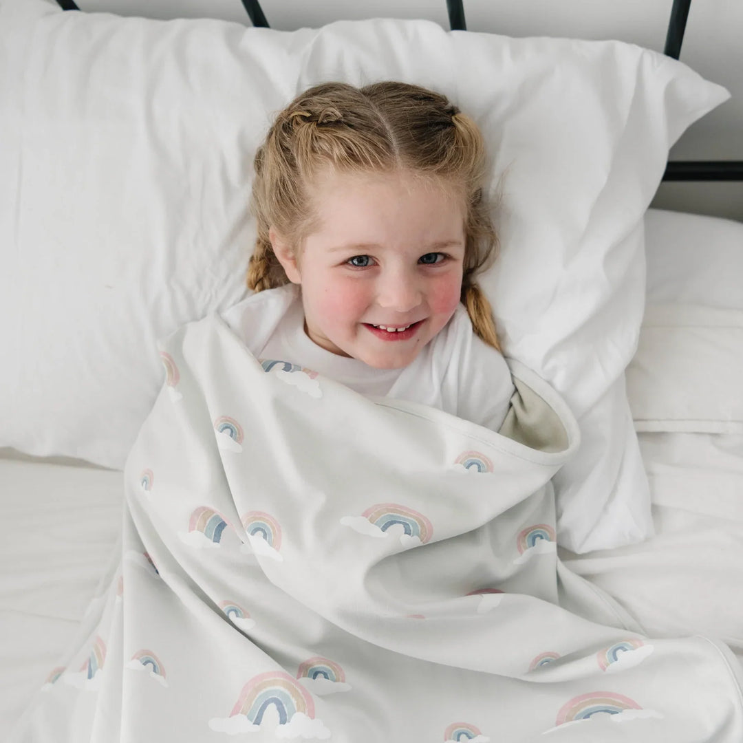 >Woolino Merino Wool 4 Season Toddler Blanket 52.5" x 40" [multi-color]
