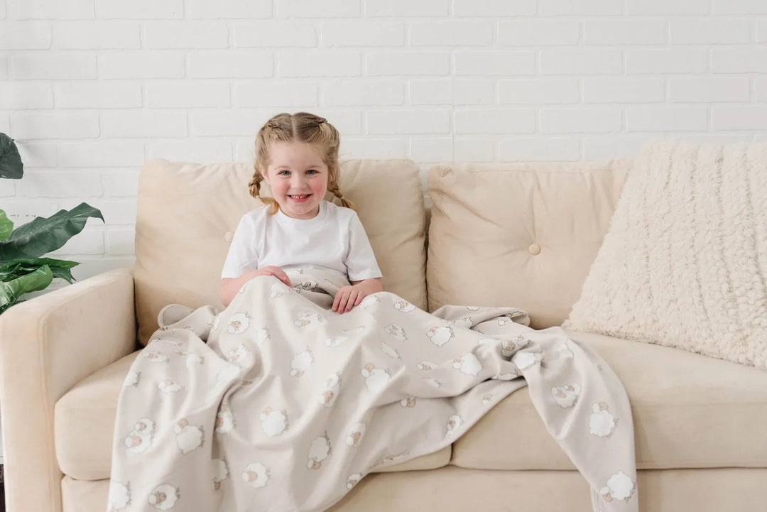 >Woolino Merino Wool 4 Season Toddler Blanket 52.5" x 40" [multi-color]