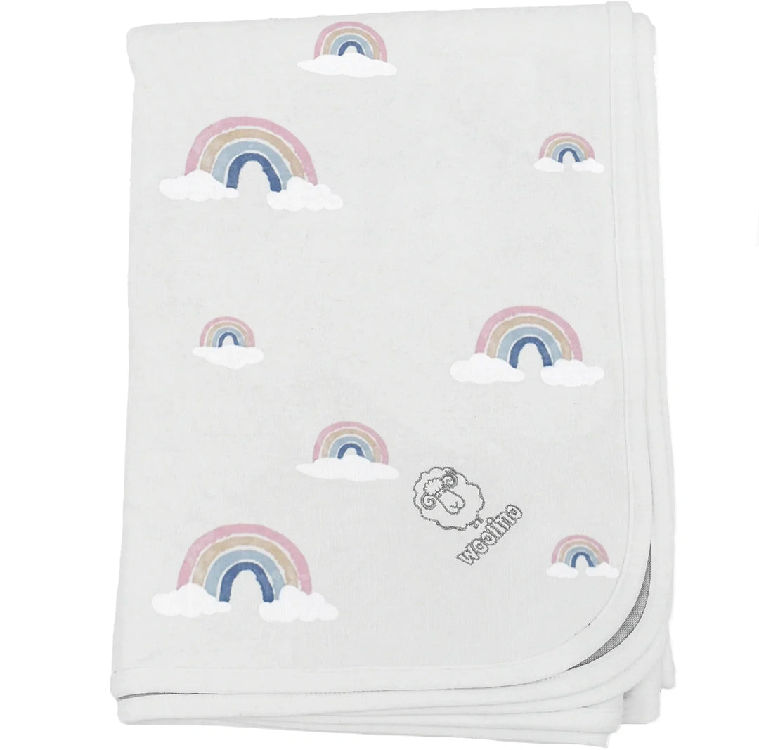>Woolino Merino Wool 4 Season Toddler Blanket 52.5" x 40" [multi-color]