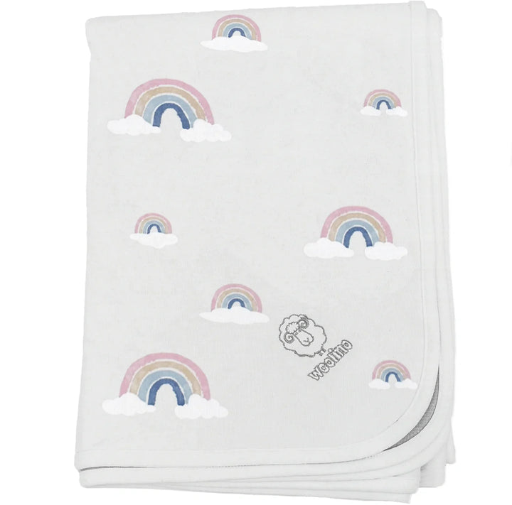 >Woolino Merino Wool 4 Season Toddler Blanket 52.5" x 40" [multi-color]