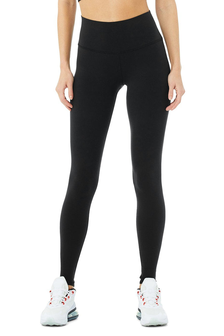 Alo Yoga W5473R High-Waist Airbrush Legging in Black - XXS