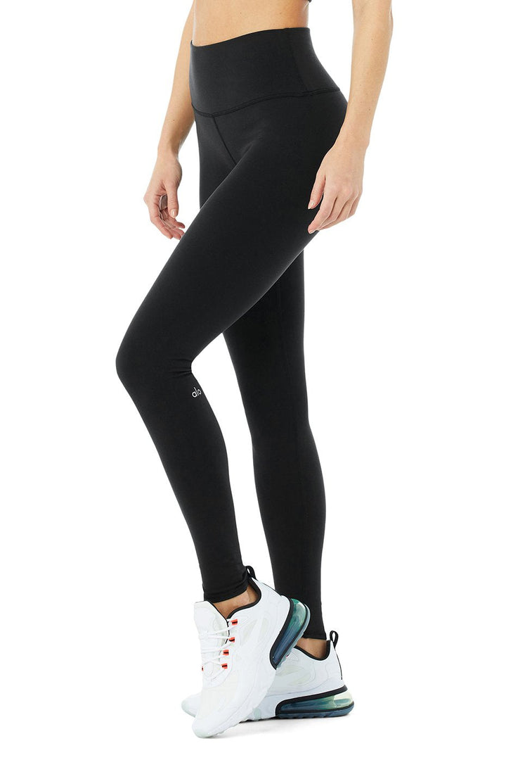 Alo Yoga W5473R High-Waist Airbrush Legging in Black - XXS