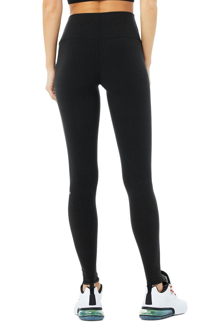 Alo Yoga W5473R High-Waist Airbrush Legging in Black - XXS