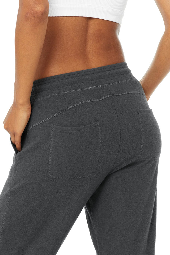 Alo Yoga W5912R SOHO Sweatpant in Anthracite - XS