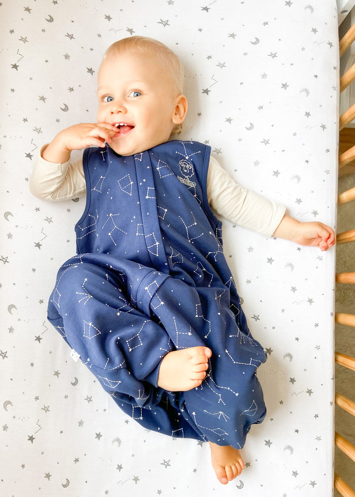 Woolino Merino Wool 4 Season Sleep Bag with FEET Opening - Night Sky