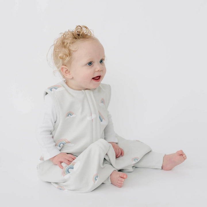 Woolino Merino Wool 4 Season Baby Sleep Bag with FEET opening - Rainbow