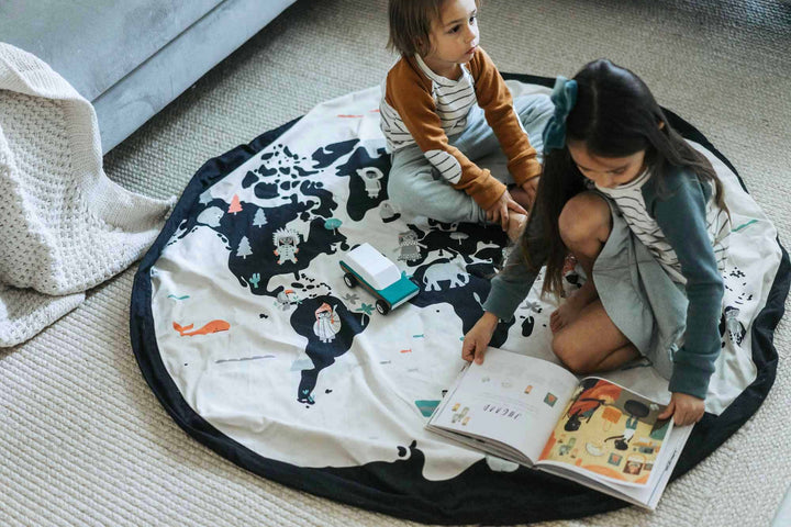 Play & Go Toy Storage Bag - Worldmap/Stars