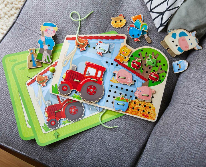 HABA Farm Threading Game