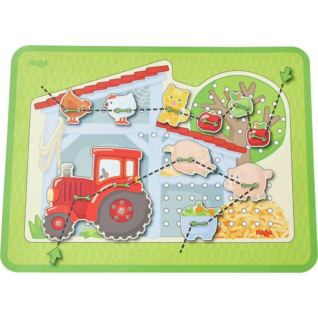 HABA Farm Threading Game