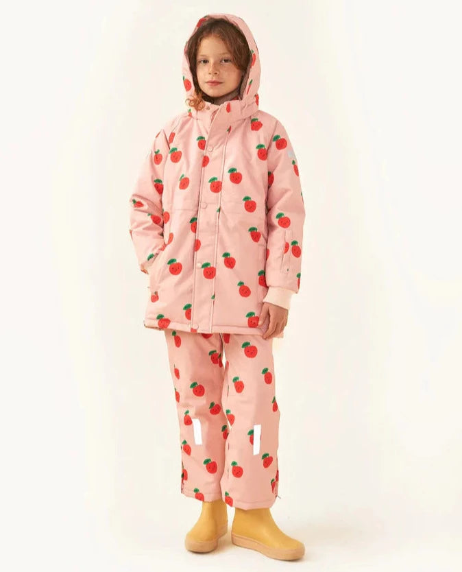 TINYCOTTONS Kids Tiny Apple Snow Winter Jacket - Powder Pink
