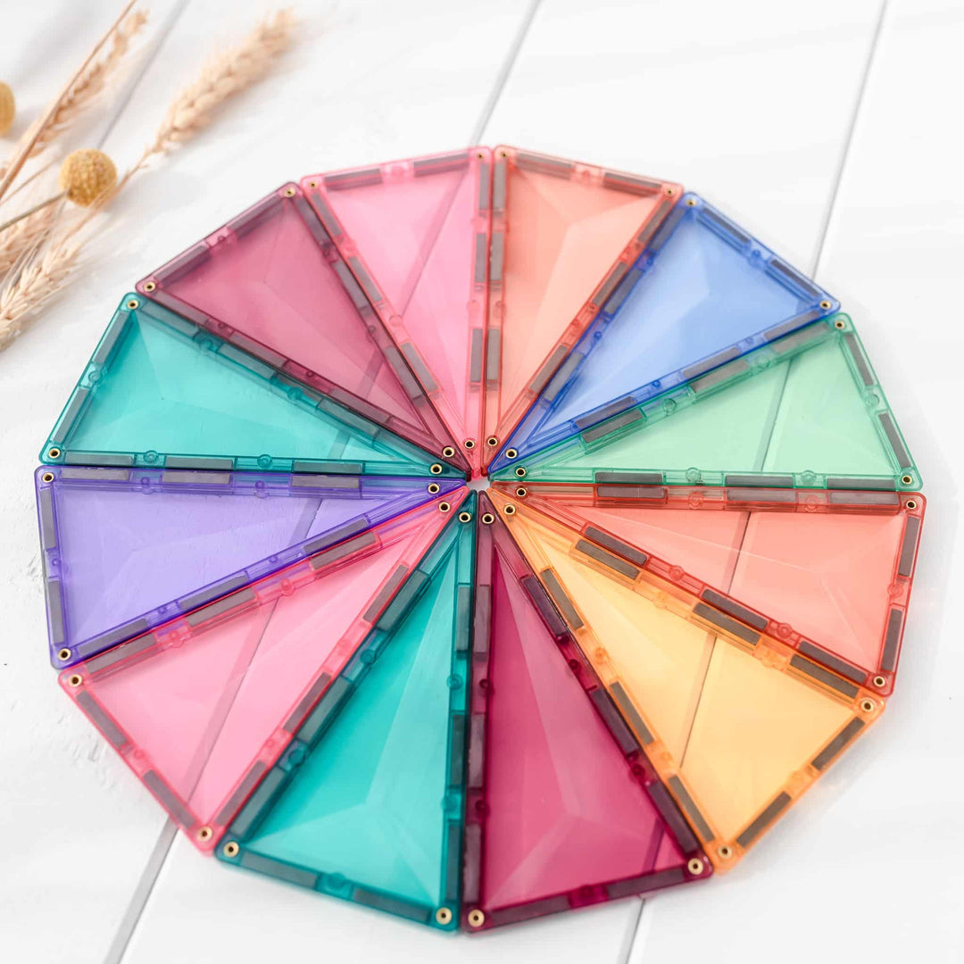>CONNETIX Pastel Tiles - 40 Pieces Geometry Pack