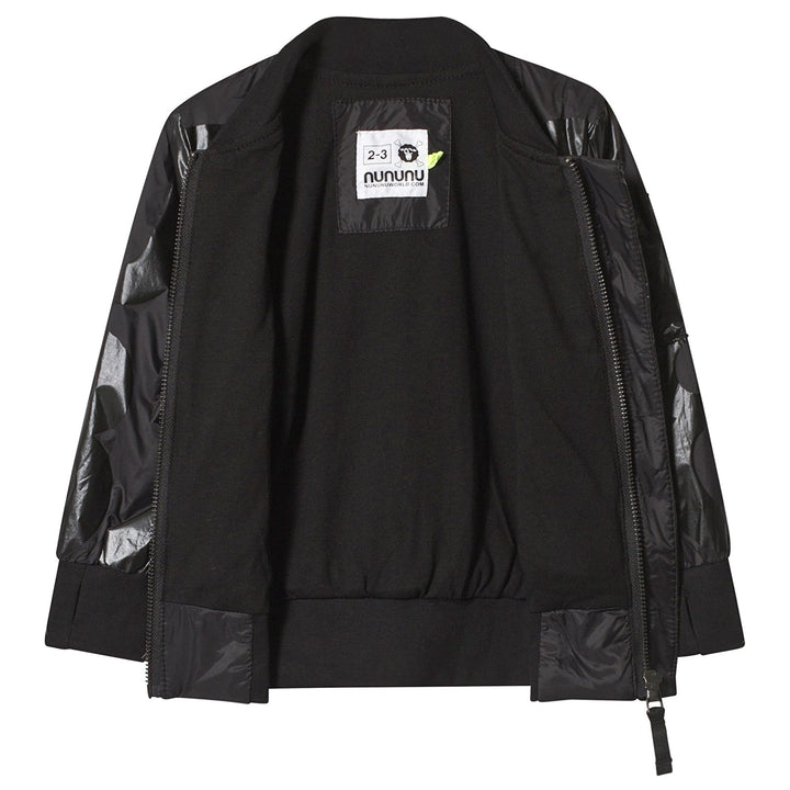 Nununu Kids Nylon NUMBERED Jacket in Black