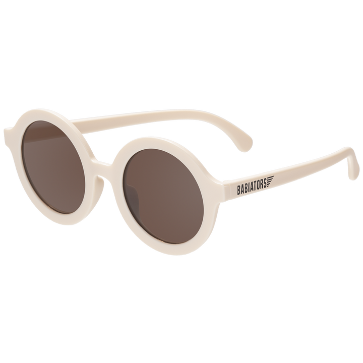 Babiators Kids Euro Round Sweet Cream Sunglasses with Amber lens