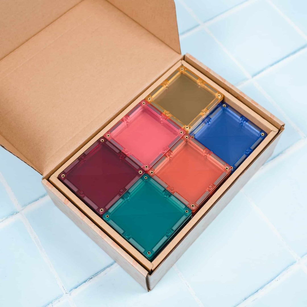 >CONNETIX Pastel Range - 40 Piece Pastel Square Pack