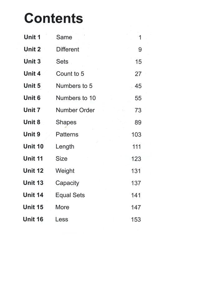 >Singapore Math Essential Math Kindergarten A