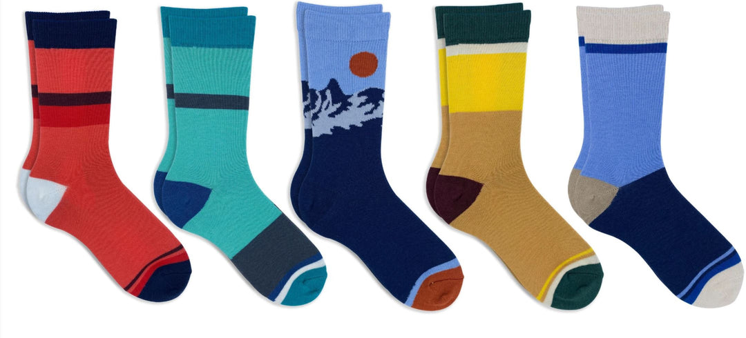 OAKI Merino Wool Socks, Yellow (Single Pair)