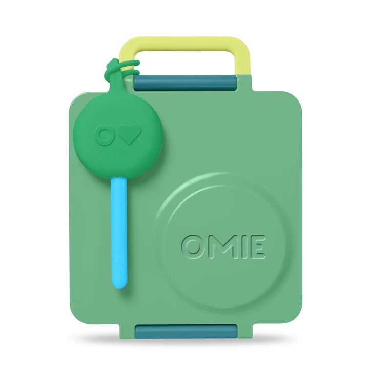 OmieBox Lunch Box with Fork, Spoon + Pod Set (Meadow)