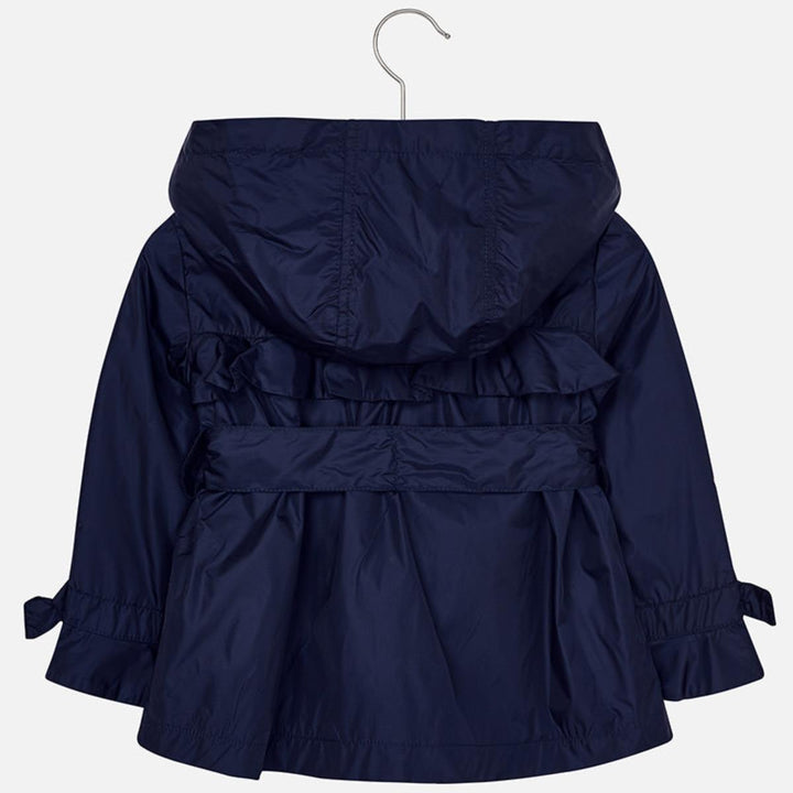 Mayoral 3415-085 Kids Girl Ruffle Windbreaker Jacket in Navy