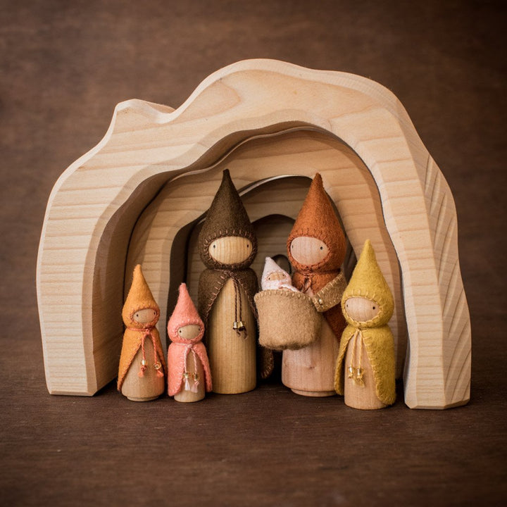 NIC Toys Glueckskaefer Grotto Set - Natural