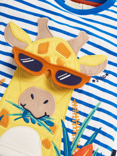 Jojo Maman Bebe Kids Giraffe Applique T-shirt