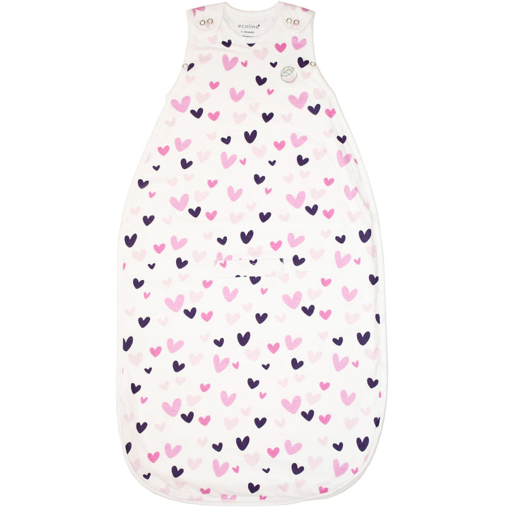 Woolino Ecolino Adjustable Baby Sleep Bag - Hearts