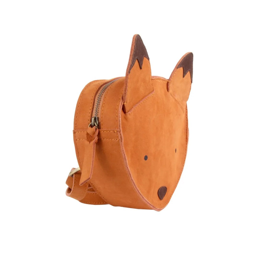 Donsje Kids KAPI Classic Leather Backpack - Fox