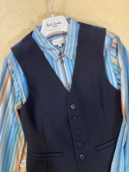 Paul Smith Junior Kids Boy Silk Suit Vest