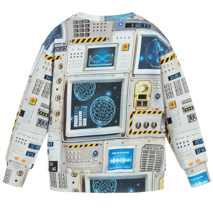 Molo Kids Boy's Madsim Sweatshirt - Space Navigation