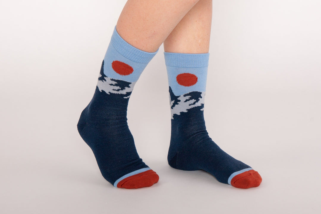 OAKI Merino Wool Socks, Mountain (Single Pair)