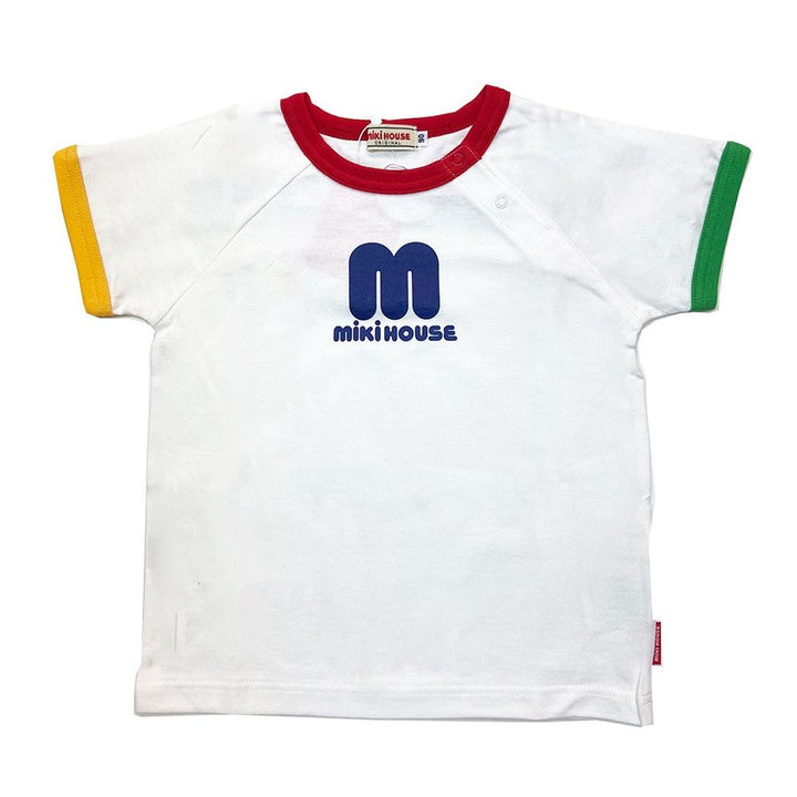 Miki House Kids Classic Logo Icon White Tee T-Shirt