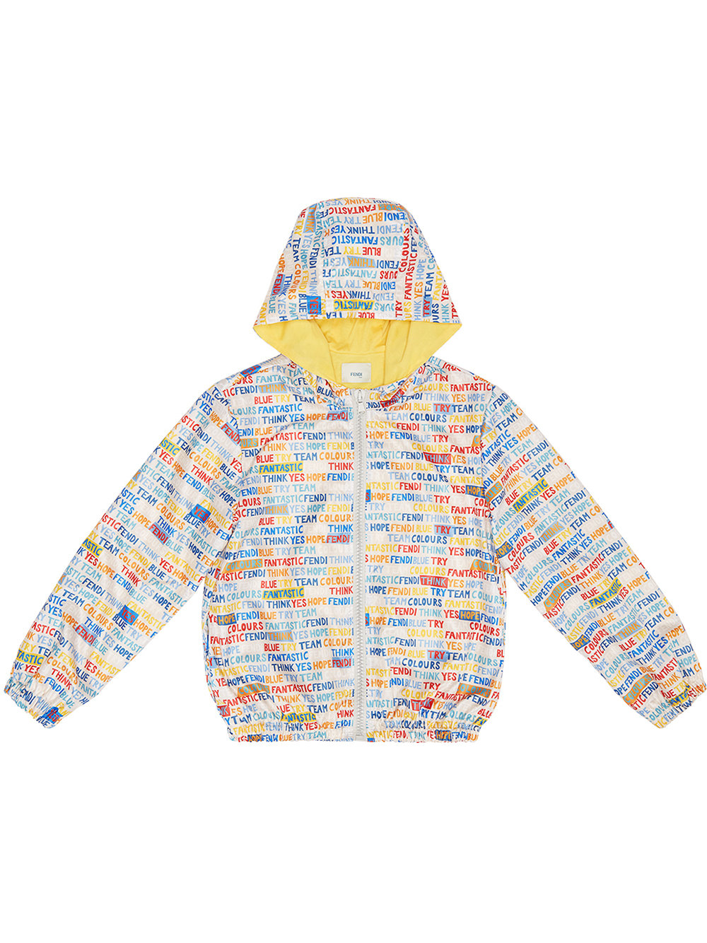 Fendi Kids LOGO Print Windbreaker Jacket