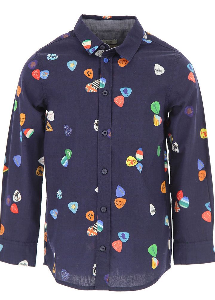 Paul Smith Junior Kids Boy Plectrum Print Shirt